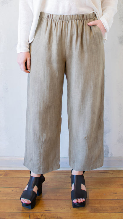 Tali Straight Pant in Khaki