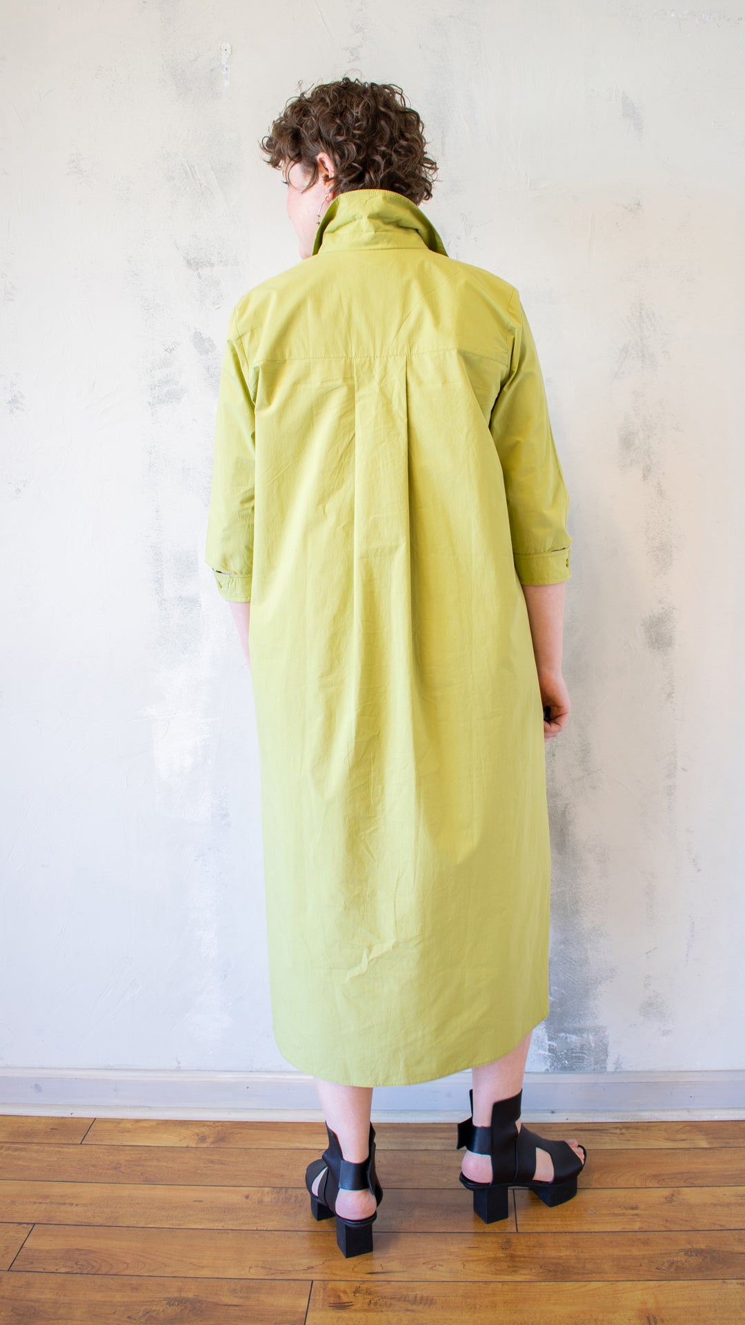 Cate Shirt Dress in Mustard