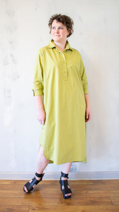 Cate Shirt Dress in Mustard