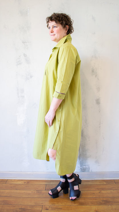 Cate Shirt Dress in Mustard