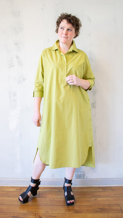 Cate Shirt Dress in Mustard