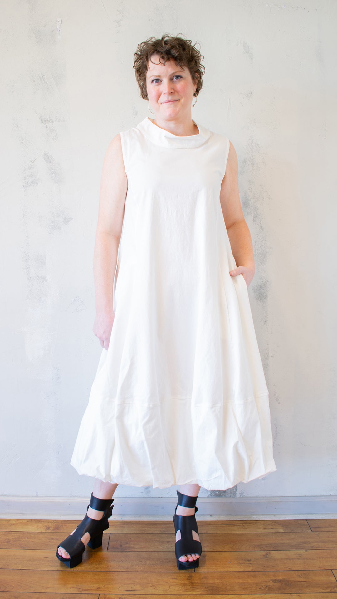 Anna Dress in Off White