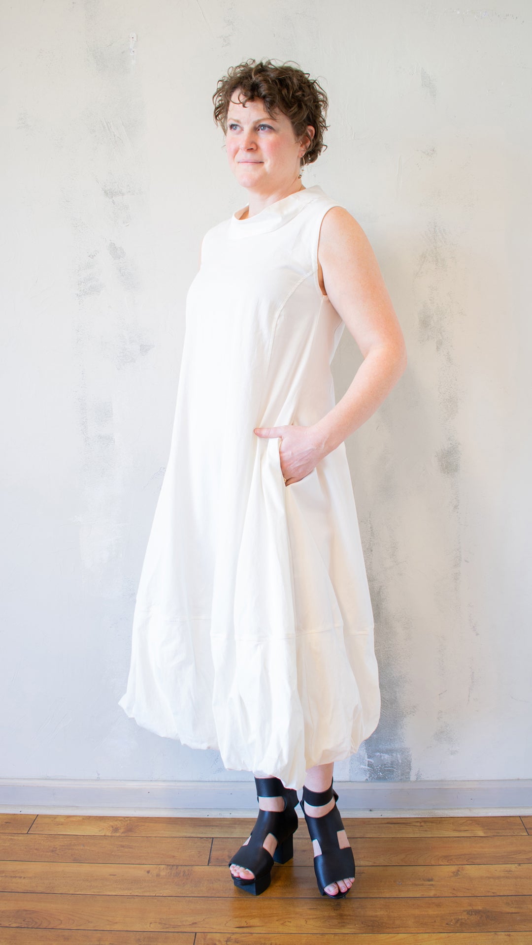 Anna Dress in Off White