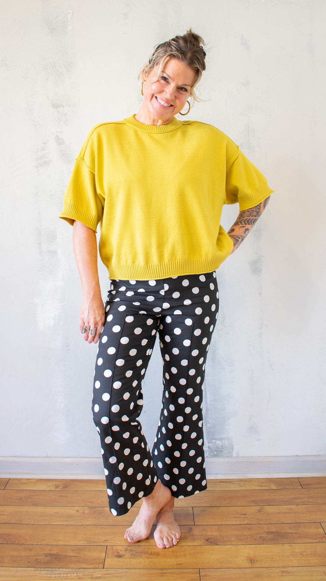 Short Sleeve Sweater Tee