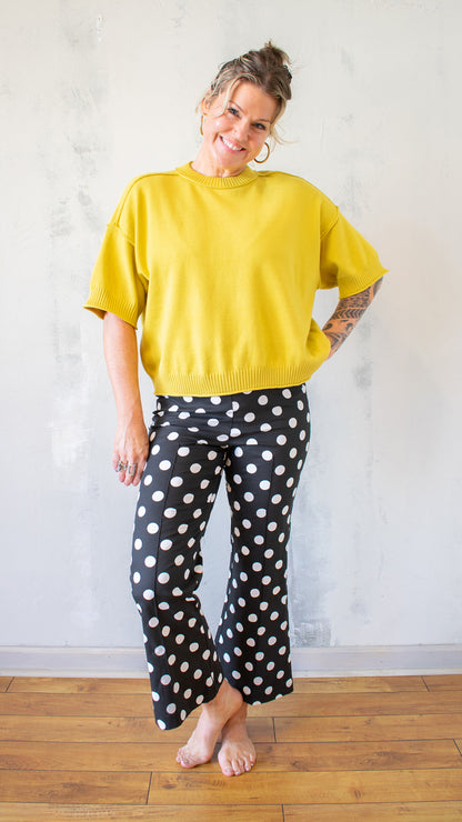 Short Sleeve Sweater Tee