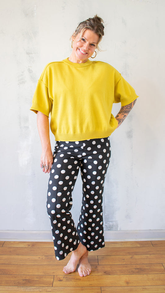 Short Sleeve Sweater Tee
