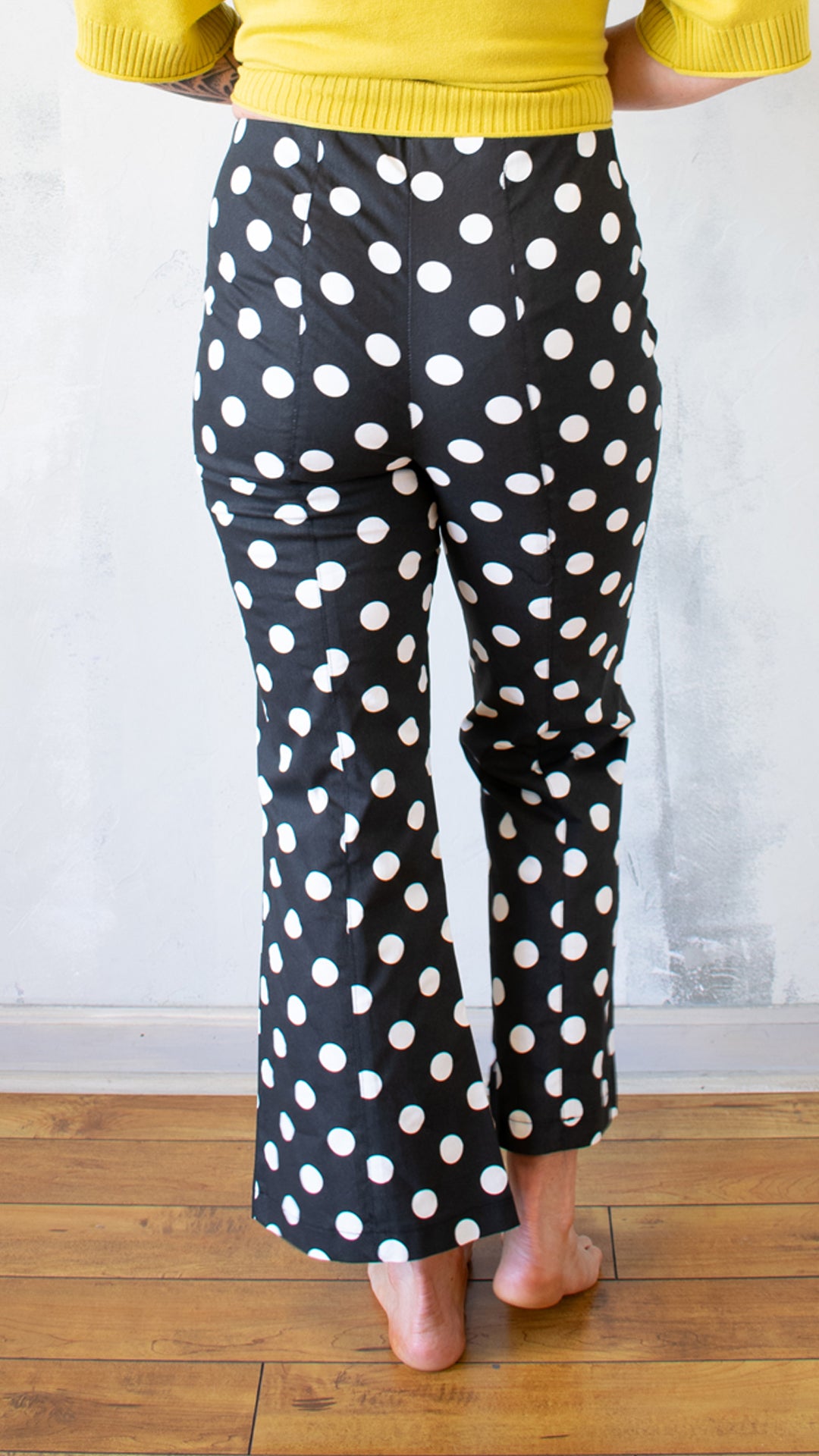 Polka Dot Flare Crop Pant (Multiple Colors)