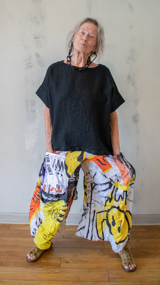 Gaia Pant in Graffiti White