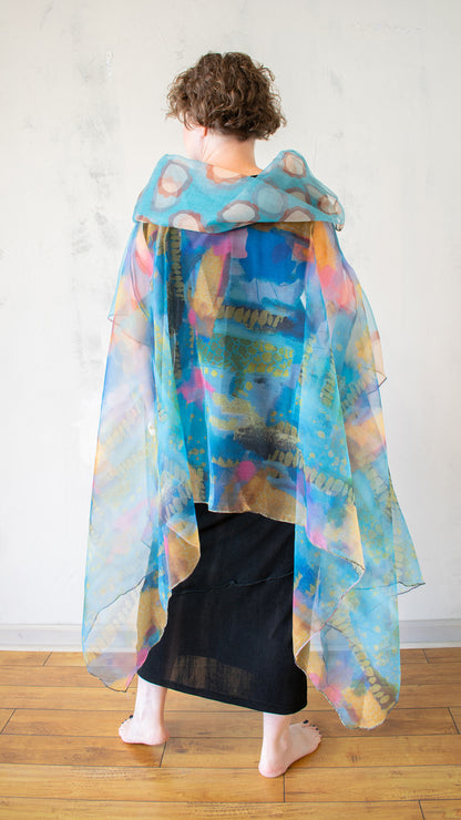 Watercolor Sheer Topper