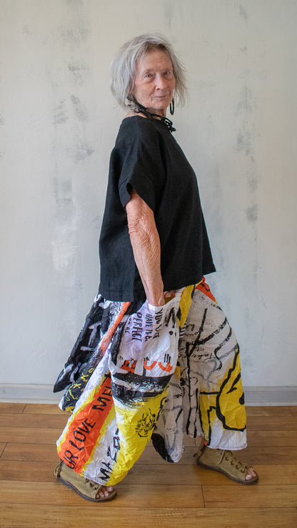 Gaia Pant in Graffiti White
