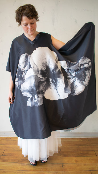 X-Ray Floral Asymmetrical Tunic