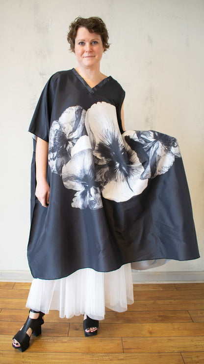 X-Ray Floral Asymmetrical Tunic