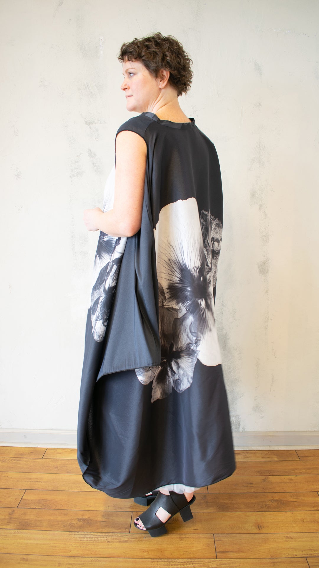 X-Ray Floral Asymmetrical Tunic