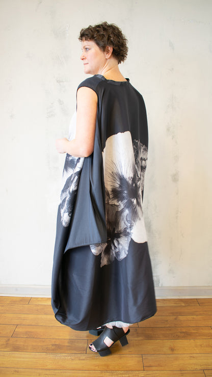 X-Ray Floral Asymmetrical Tunic