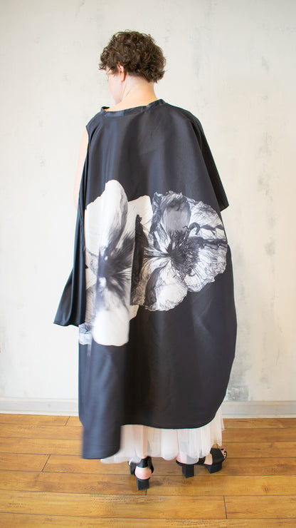 X-Ray Floral Asymmetrical Tunic