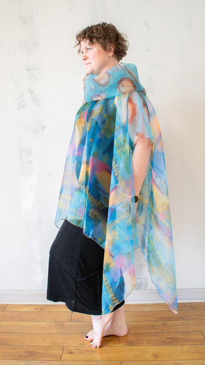 Watercolor Sheer Topper