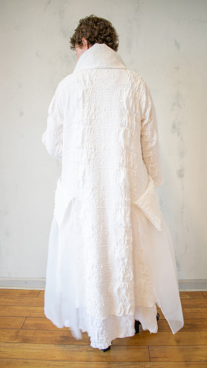 Pucker Knit Tulle Jacket