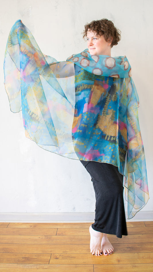 Watercolor Sheer Topper