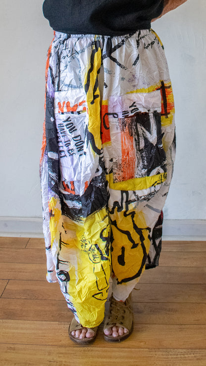 Gaia Pant in Graffiti White