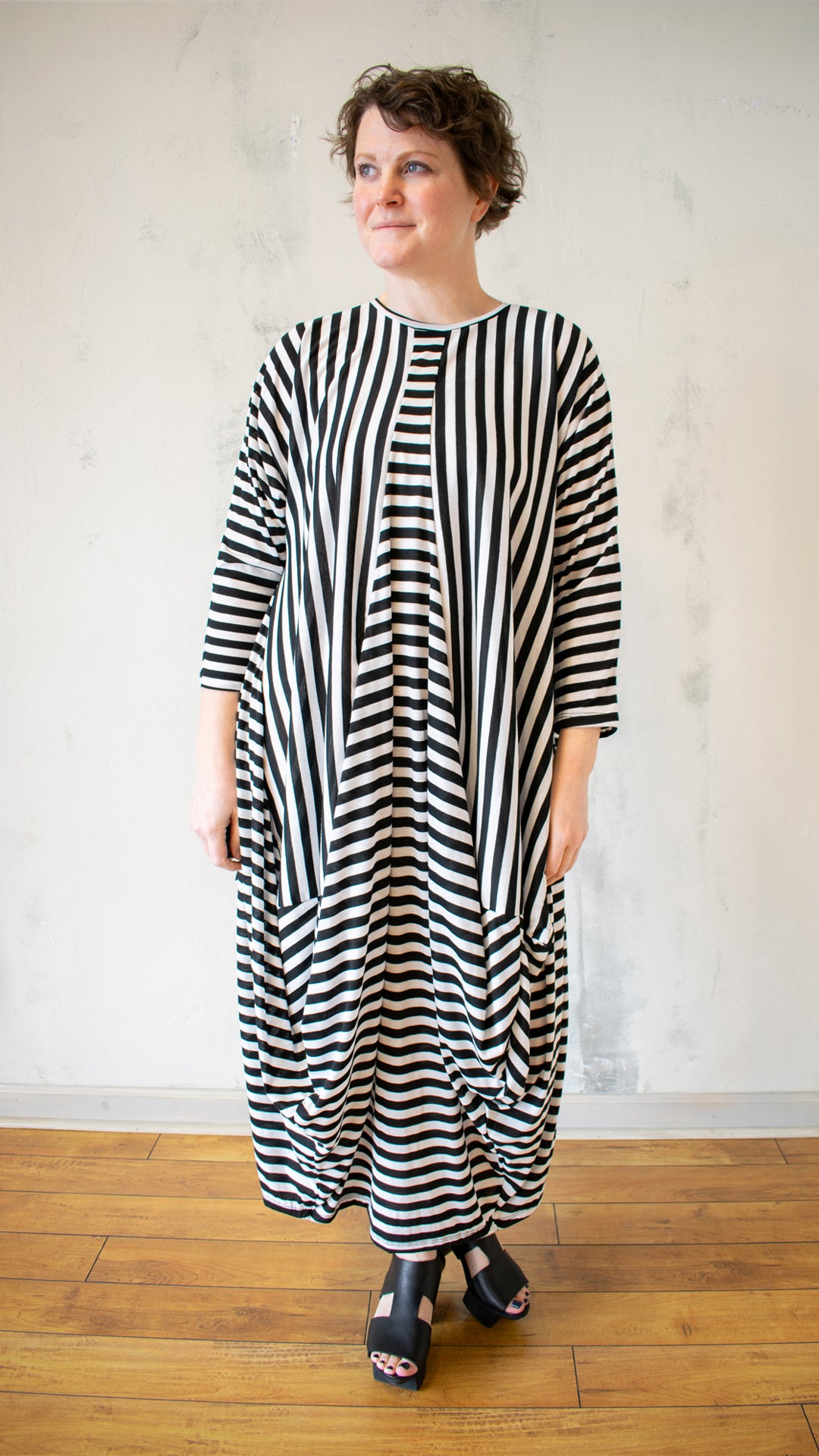 Stripe Lantern Dress