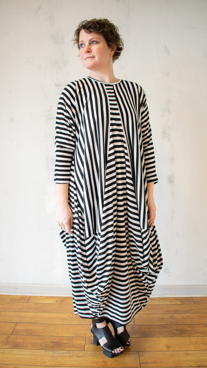 Stripe Lantern Dress