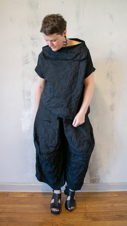 Crinkle Asymmetrical Top