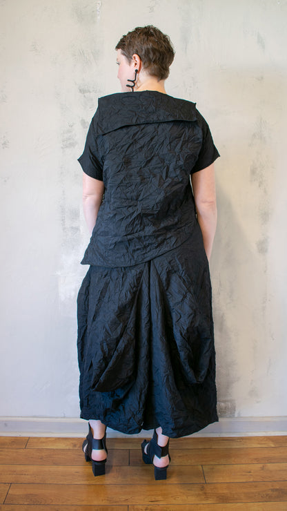 Crinkle Asymmetrical Top