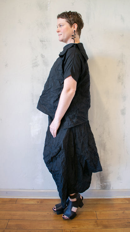 Crinkle Asymmetrical Top