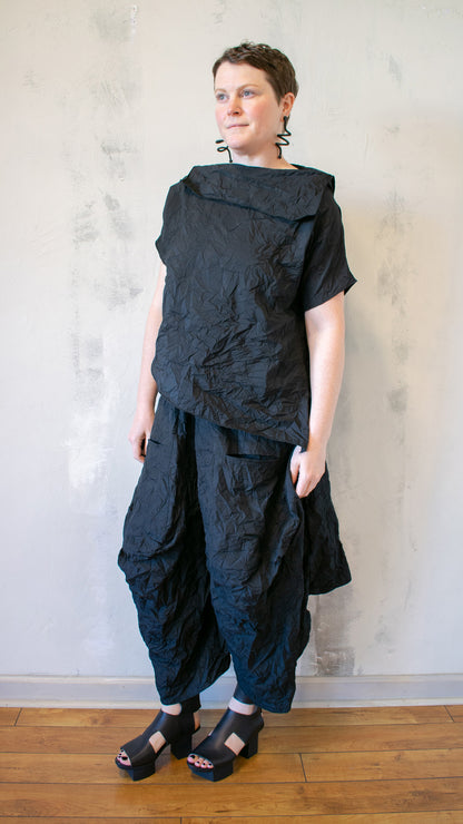 Crinkle Asymmetrical Top