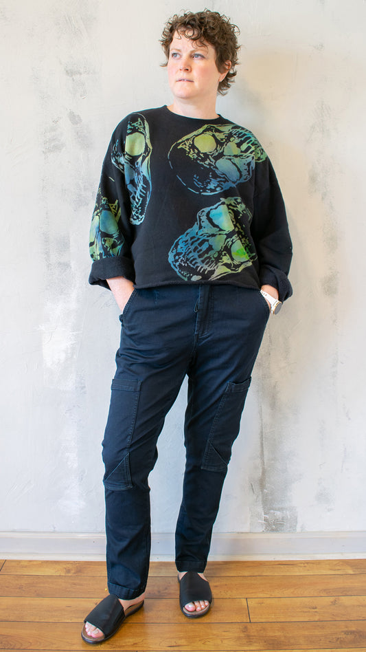 Skull Crop Sweatshirt