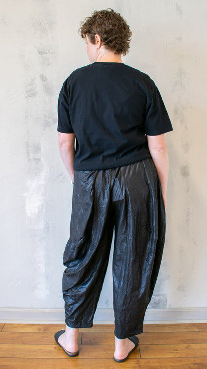 Bad Mona Tee In Black with Purple Mona