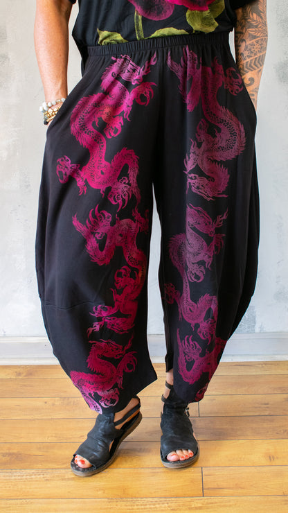 Barrel Dragon Pant in Fuchsia