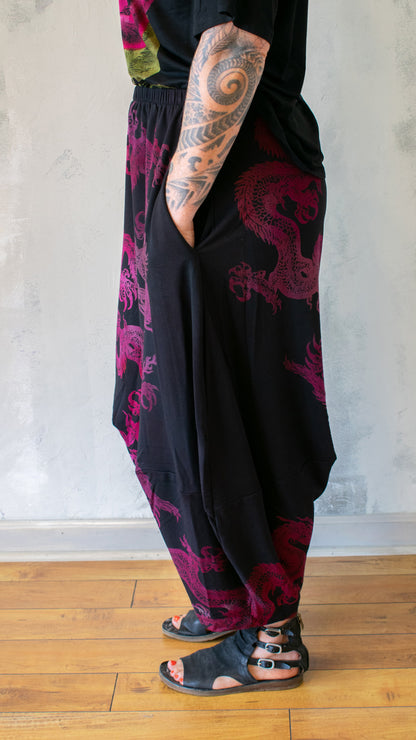 Barrel Dragon Pant in Fuchsia