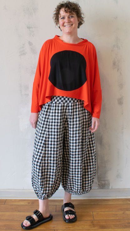 Checkered Balloon Pant