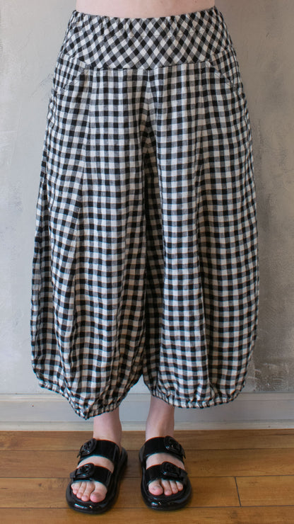 Checkered Balloon Pant