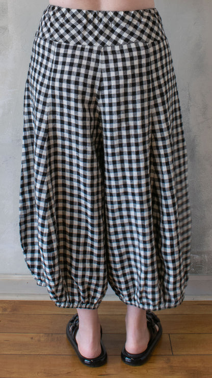 Checkered Balloon Pant