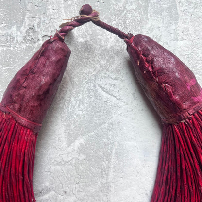 Red Braided Leather Made in Mali