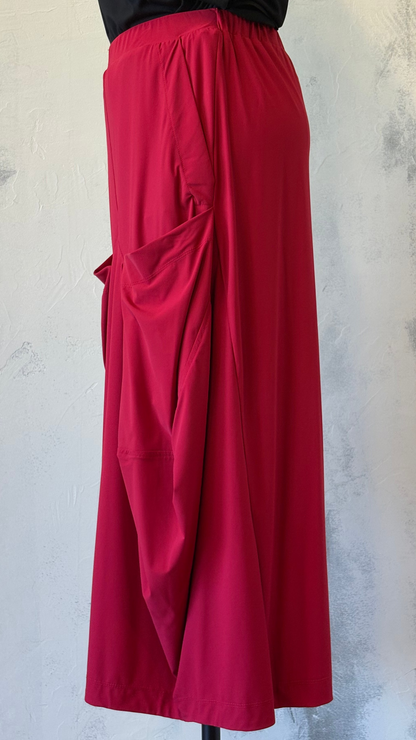 Alembika Red Big Pocket Pant