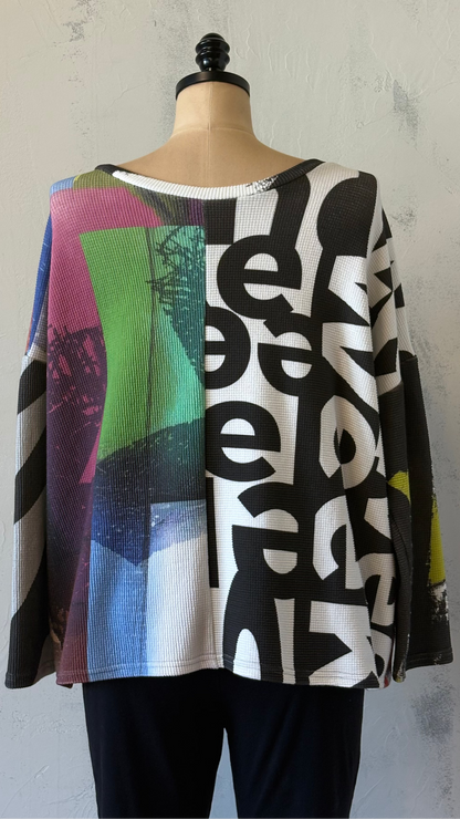 Printed Henley Top
