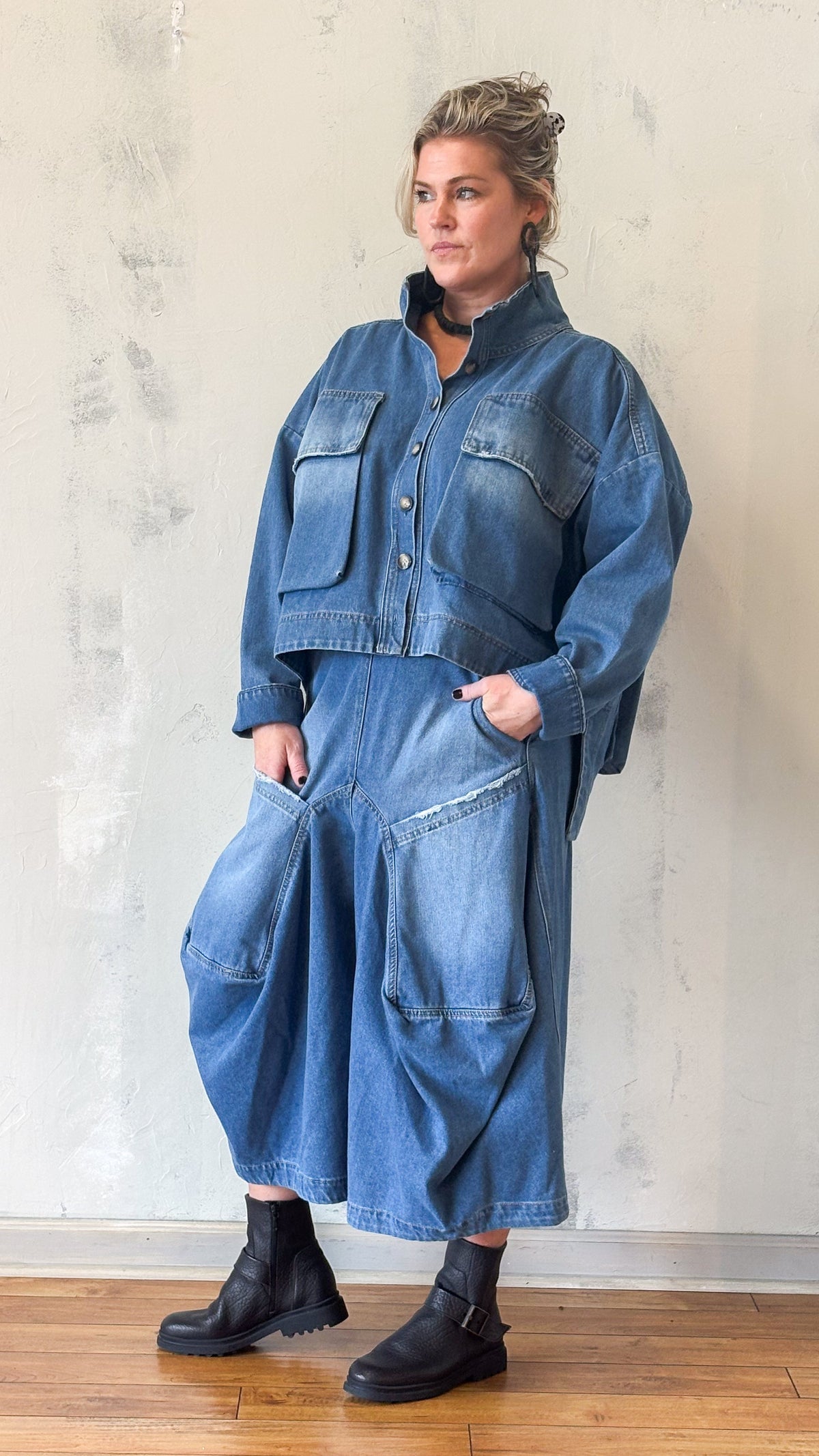 Blue Denim Utility Jacket