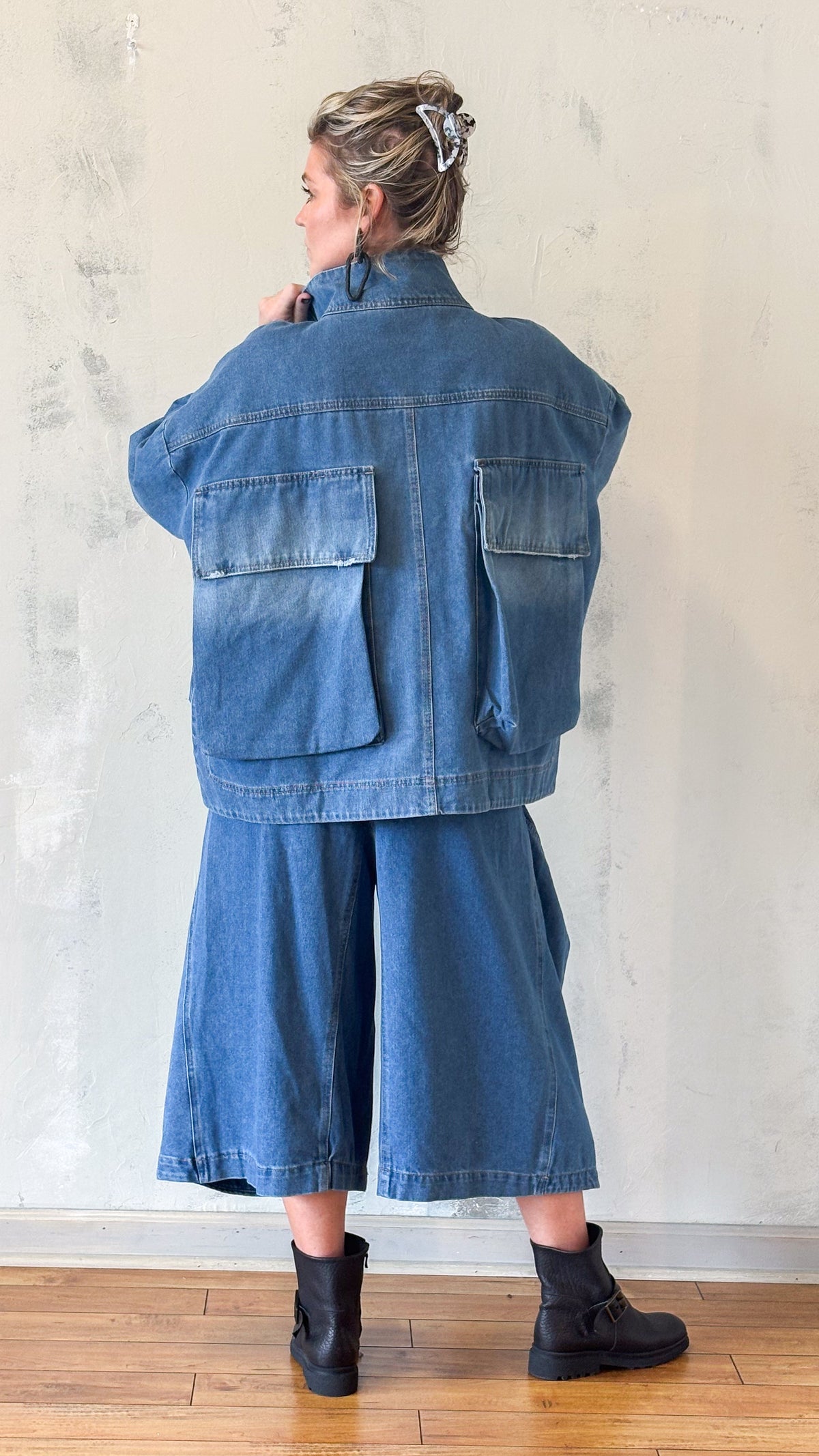 Blue Denim Utility Jacket