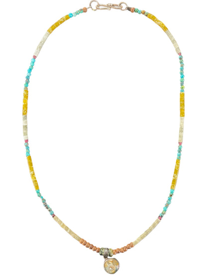 Multi Turquoise Pendant Choker