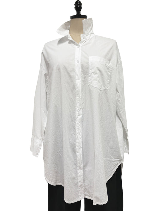 Boyfriend Button Up in Crisp White