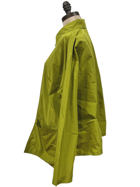 Taffeta Drop Pocket Shirt Jacket (Multiple Colors)