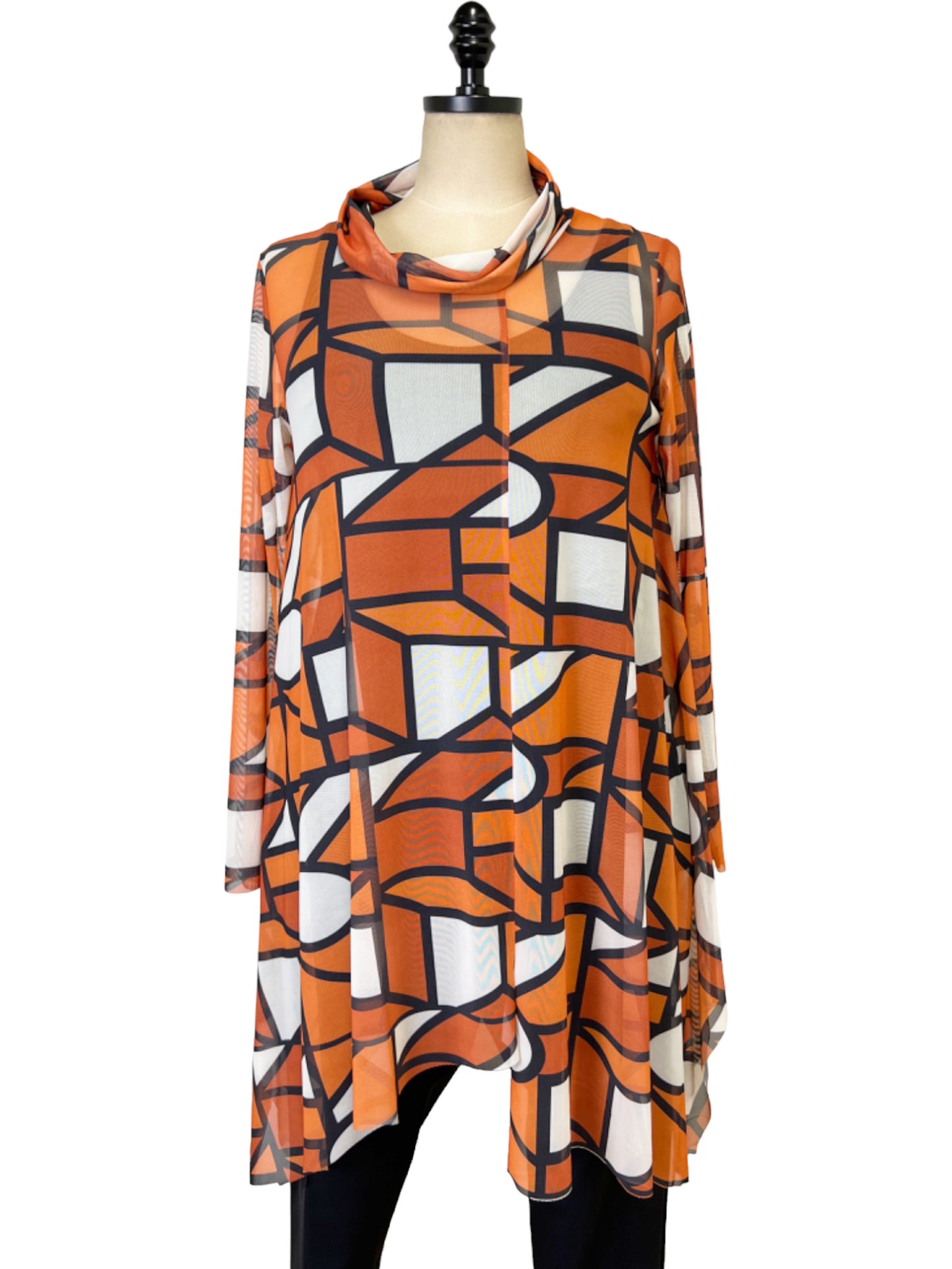 Terracotta Mesh Tunic