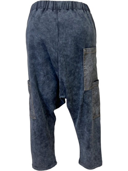 Acid Wash Drop Crotch Pant