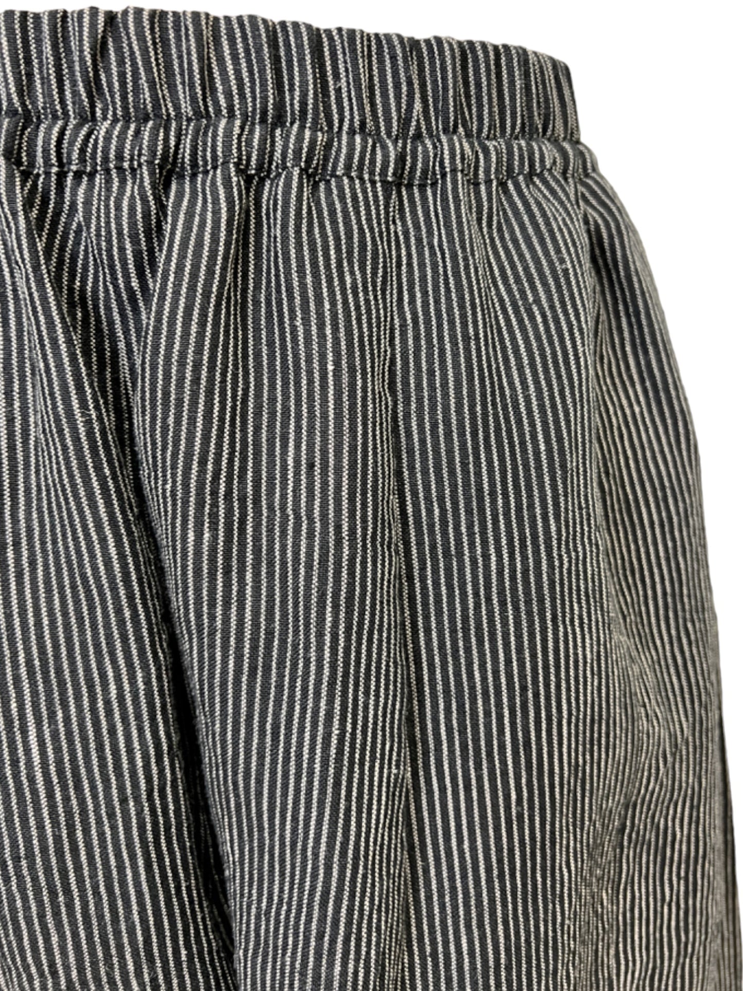 Stripe Lantern Linen Pant