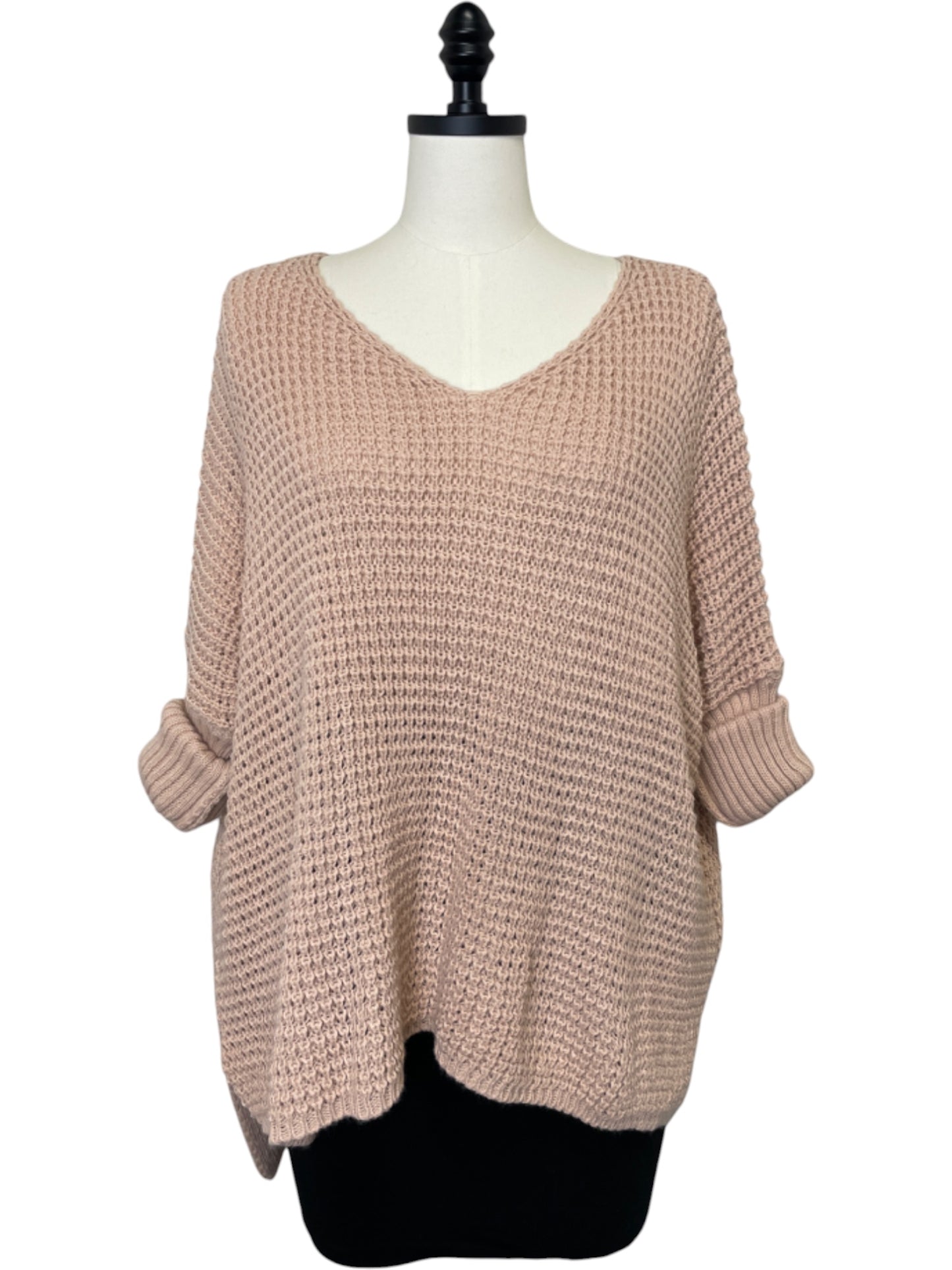 Brioche Knit Pullover (Multiple Colors)