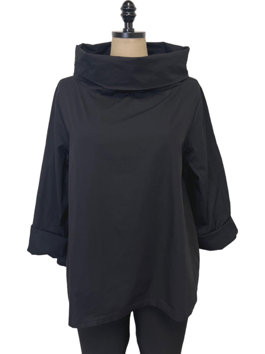 Long Sleeve Etta Shirt in Black