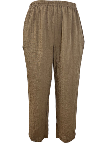 Tapered Leg Parachute Pant in Saddle